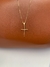 Colar com pingente cruz Banhado em ouro 18k
