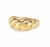 Anel croissant Banhado a Ouro 18k - comprar online