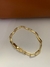 Pulseira Masculina Elos Requinte Banhado a ouro 18k