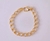 Pulseira elos trabalhados em corretaria Dourado - comprar online