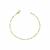 PULSEIRA DOURADA INFANTIL DE MINI ELOS