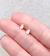 Brinco gota cristal banhado a ouro 18k