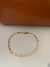 Pulseira Masculina de Elos Banhado a ouro 18k
