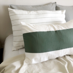 Almohadón combinado tussor 60x40 - Maridaje Deco