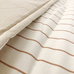 Pillow beige y rayado 180x90 - Maridaje Deco