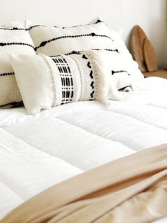 Edredón Deco Washed King Blanco - comprar online