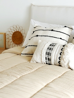 Edredón Deco Washed Queen Beige - tienda online