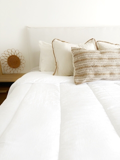 Edredón Deco Washed Queen Blanco - Maridaje Deco