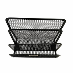 ORGANIZADOR FICHERO DE ESCRITORIO DE METAL NEGRO 4M10757 17x8x13.5cm en internet