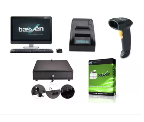 Kit punto de venta completo con computadora (usado)