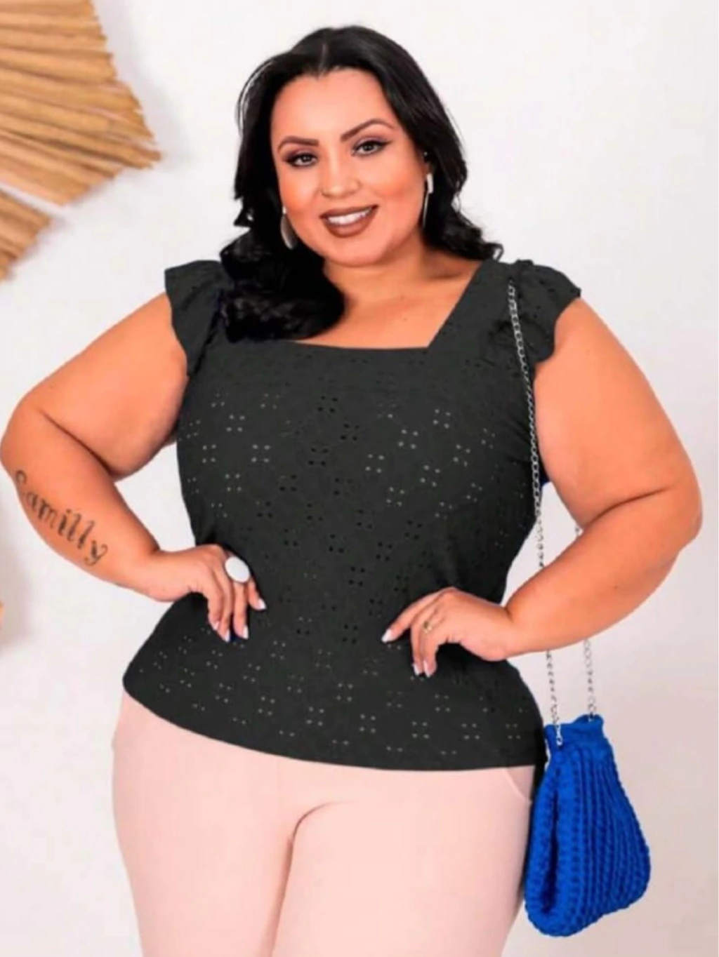 Blusa de lese linha premium plus size