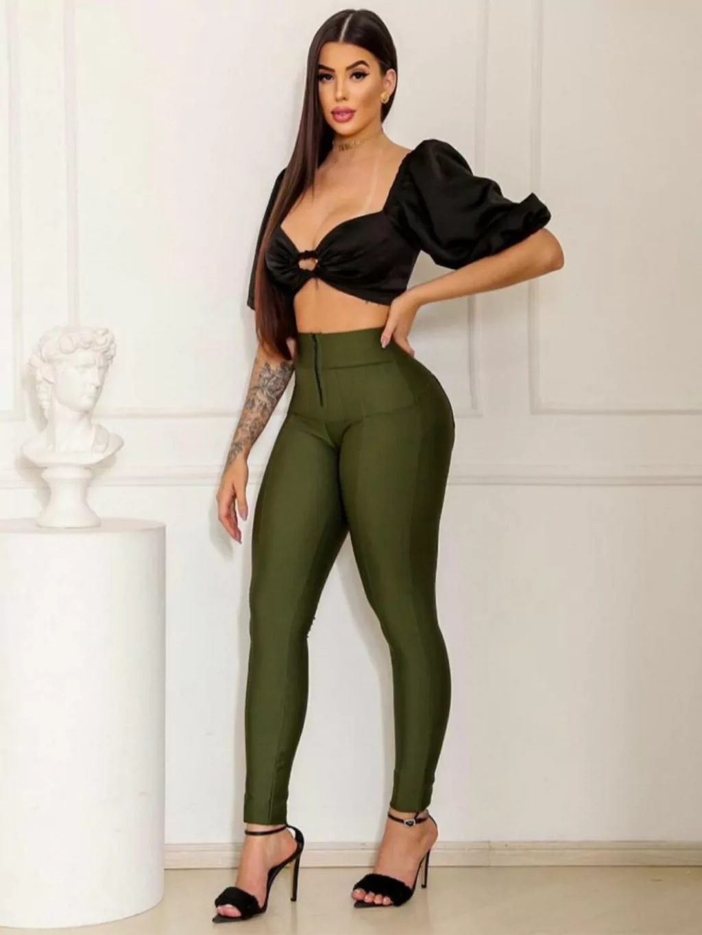 Calça Lipo Power Cintura Alta Disfarça Barriga