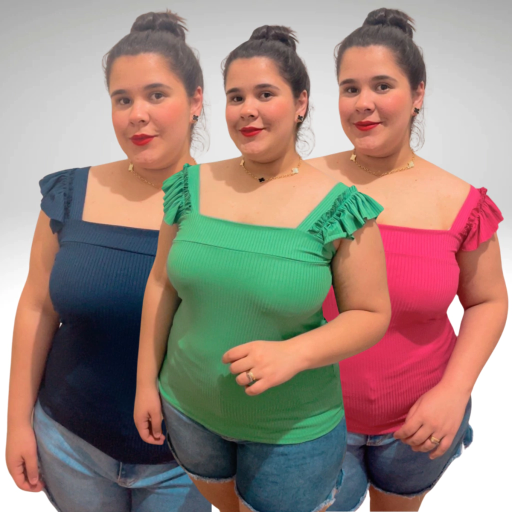 Kit Regata Princesa Malha Canelada