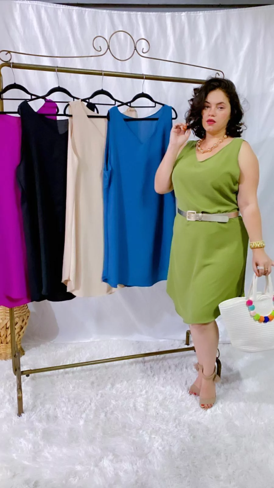 Vestido De Tecido Duna Regatinha