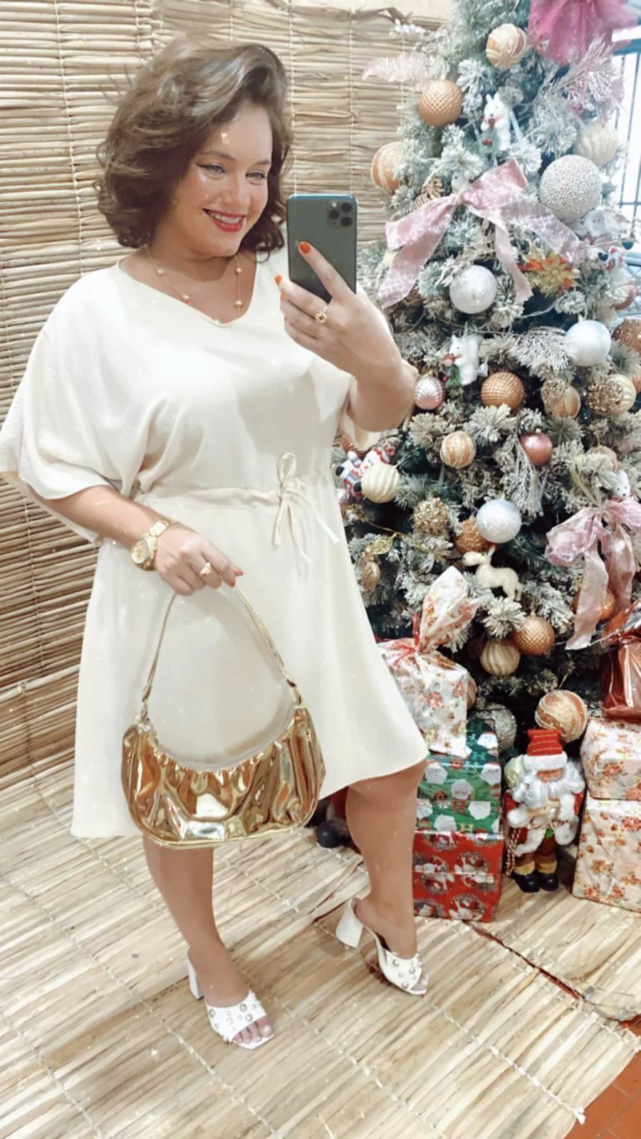 Vestido duna de manga com cinto unico até o plus size do 42 ao 54