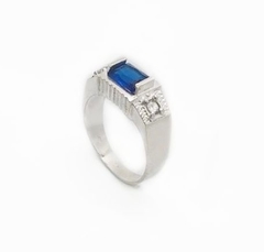 Anel de formatura masculino prata 925