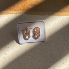 BRINCO AMETISTA FIVELINHA - comprar online