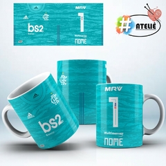 Caneca de Porcelana do Flamengo 2019 Com Nome e Número Decoração - Ponto Insular