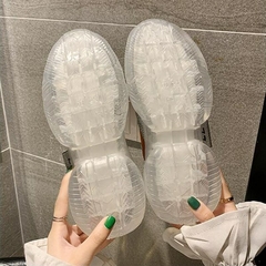 Sapatos Nis Transparentes Feminino Harajuku Feminino Plataforma Laser / Sapatos Casuais Brilhantes Cal Ados De Corredor na internet