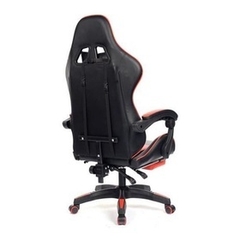 Cadeira De Escritório Prizi Pz1006e Gamer Ergonômica Preta E Vermelha Com Estofado De Couro Sintético - comprar online