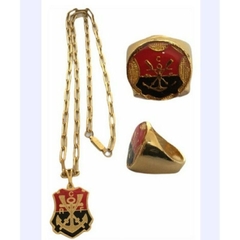 KIT DEDEIRA +pulseira+ Cordao do Flamengo