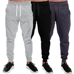 Calça Moletom Adulto Skinny Slim Sport Luxo A Pronta Entrega Com Bolsos na Frente Atacado
