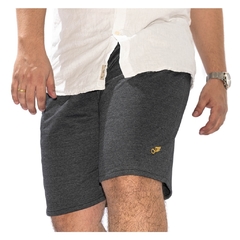 Imagem do Bermuda de Moletom Com Amarração e Elástico Academia Masculina Tamanhos Adulto e Plus Size