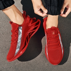 Novo Estilo De Tênis Esportivo Masculino De Malha Respirável