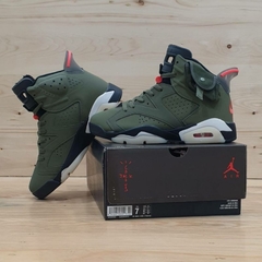 Pronta Entrega Original Nike Zapatilla Air Jordan 6 X Travis Scott M Dio Olive