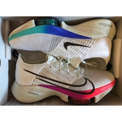 Tênis Esportivo Unissex Air Zoom Tempo Next % FK Branco Laço-Íris Maratona/De Corrida De Ar CI9923-100 - comprar online