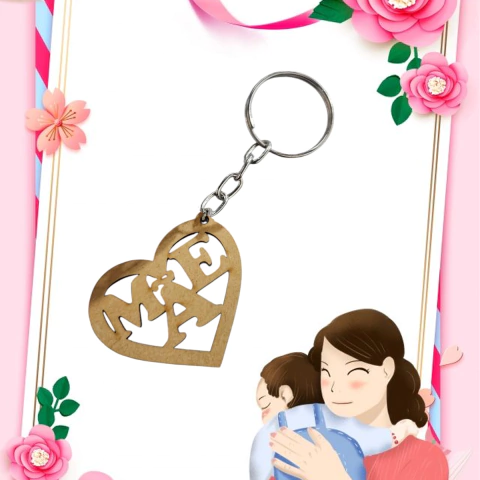 CHAVEIRO MDF PERSONALIZADO DIA DAS MAES 1X1 - comprar online