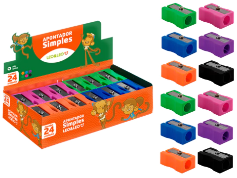 APONTADOR SIMPLES RETANGULAR RF 4529 CX C/24