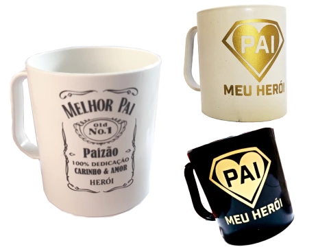 CANECA PLASTICA 450 ML DIA DOS PAIS