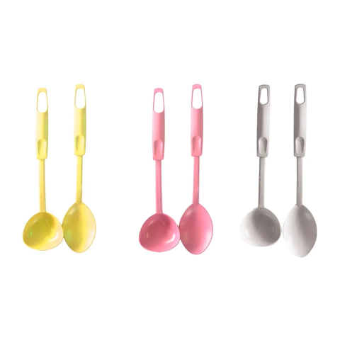 KIT CONCHA E COLHER DE ARROZ PLASTICA 2X1