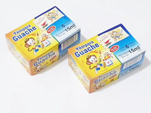 TINTA GUACHE VMP C/6 CORES 15ML REF 224000150099