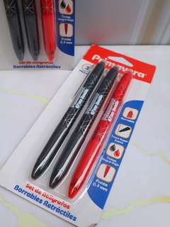 Set de lapiceros borrables x 3
