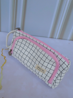 Cartuchera cuadros doble bolsillo - Superlector Papelería