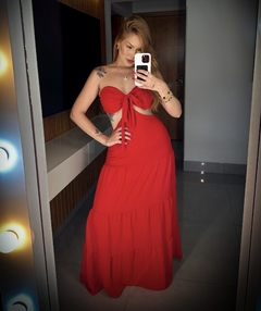 vestido Tinker Bell vermelho