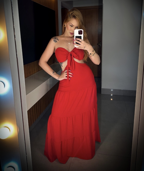 vestido Tinker Bell vermelho