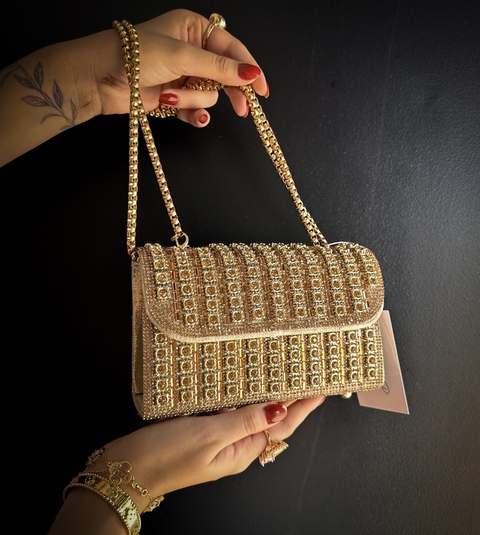 bolsa Charlotte dourada