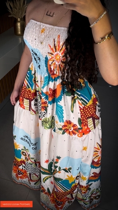 vestido lastex Floribela - comprar online