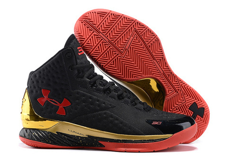 Tênis Under Armour Curry 1 Black Gold