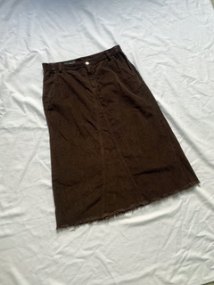 saia midi veludo / 42 - comprar online