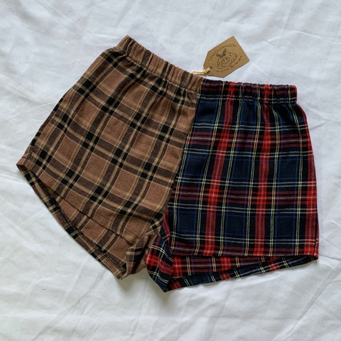 short xadrez flanela / P