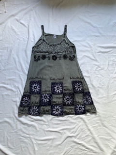vestido viscose indiana / M