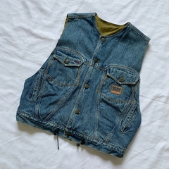 colete jeans bordado / U