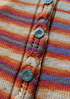 cardigan tricot colorido / G - TRANQUEIRAGEM