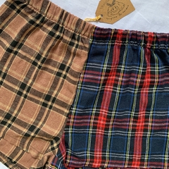 short xadrez flanela / P - comprar online