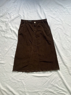 saia midi veludo / 42
