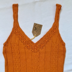 regata tricot bordada / P - comprar online